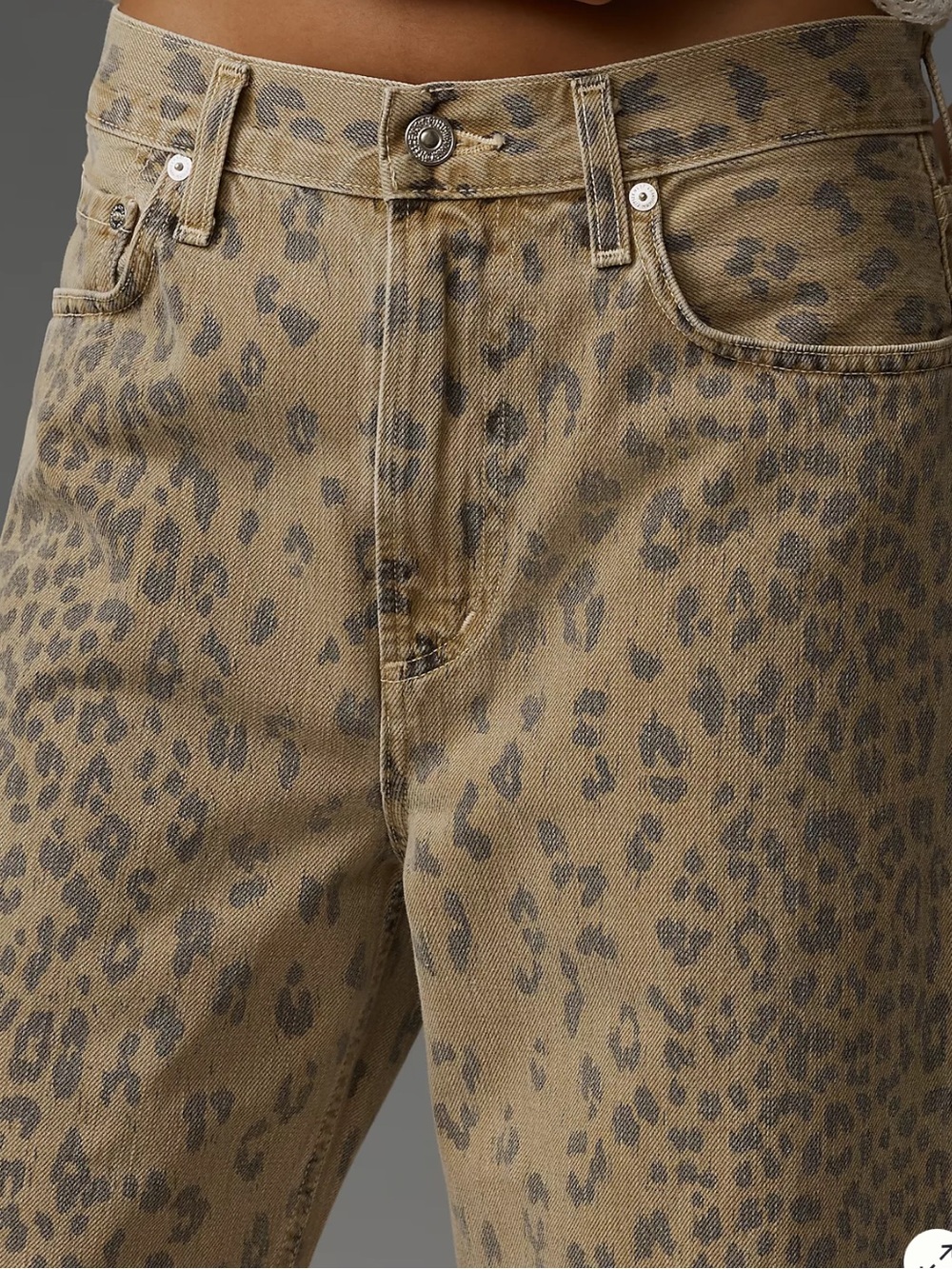 NWOT Citizens of Humaity Miro barrel cheetah jeans - Picture 3 of 9